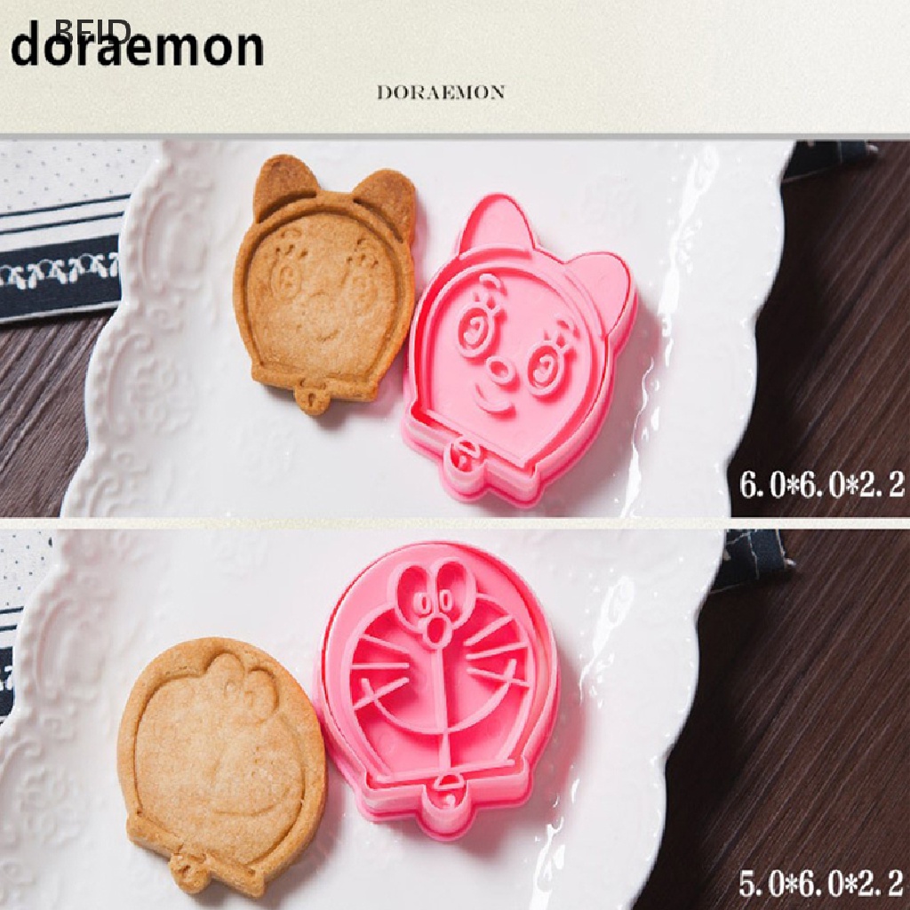 [BFID] 2pcs/set Jingle Cats Dan Doraemon Cookies Cutter/Alat Perangko Plastik Food Grade [ID]