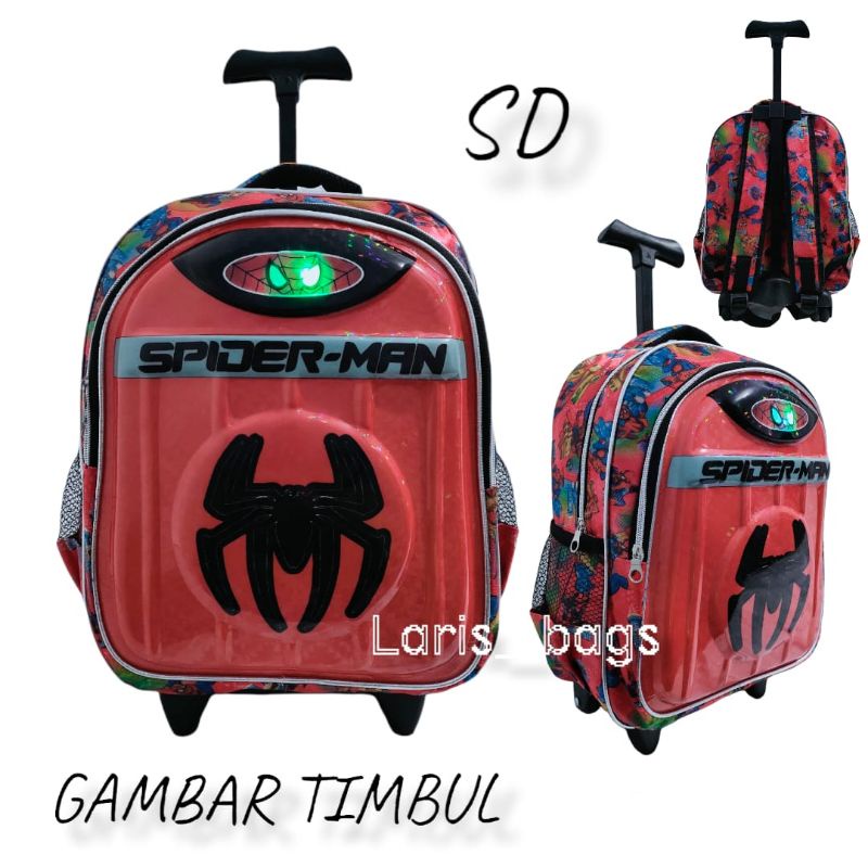 Tas sekolah anak perempuan/Tas troli BTS LED SD/Tas dorong anak/Tas bahu anak/Tas anak/ransel anak/Tas troli BTS SD led