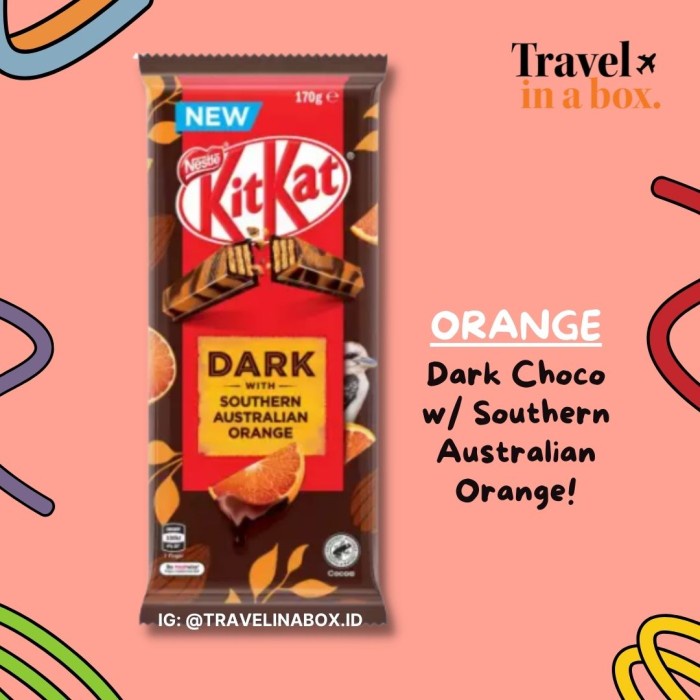 

Kitkat Block Dark Chocolate & Mint Chocochip (Cokelat Import)