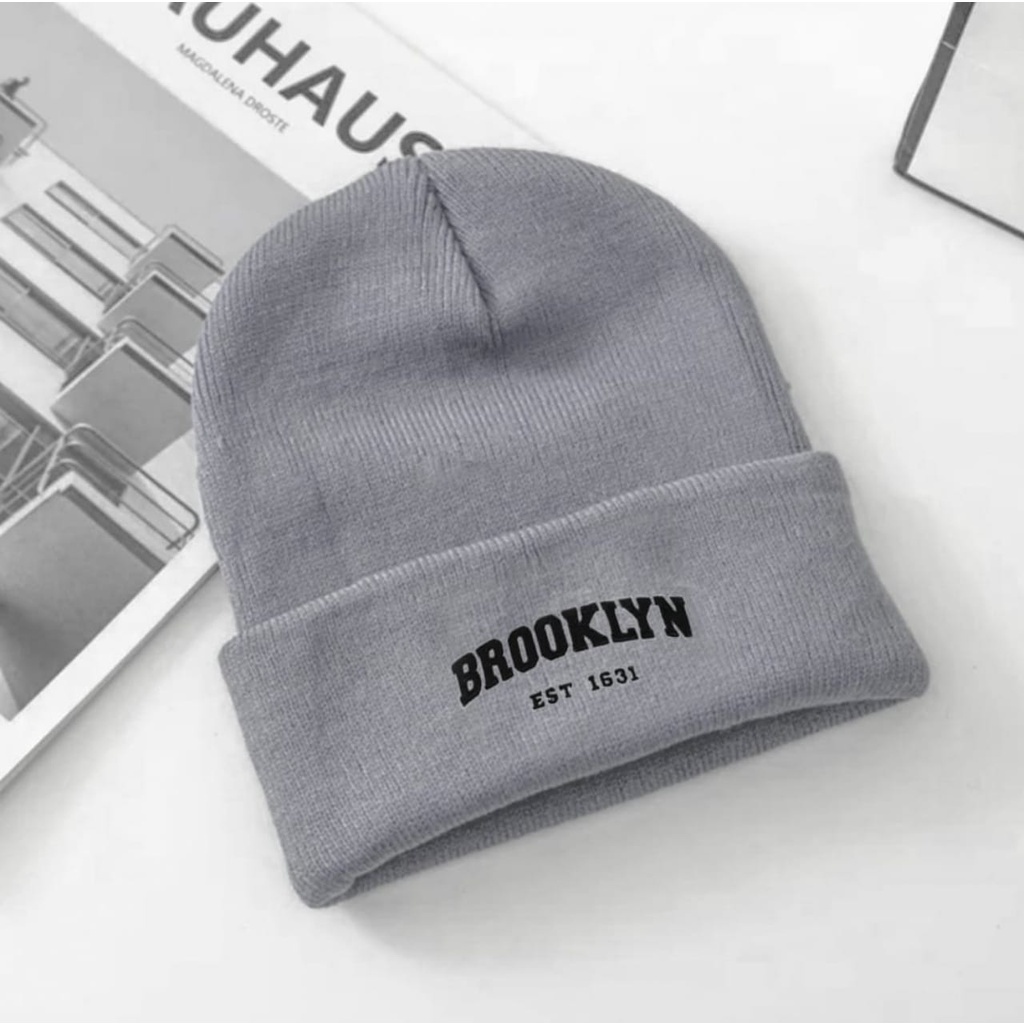 New Topi Kupluk Pria Wanita Kupluk Beanie Hat Cap Broklyn Hig Quality Premium Terlaris