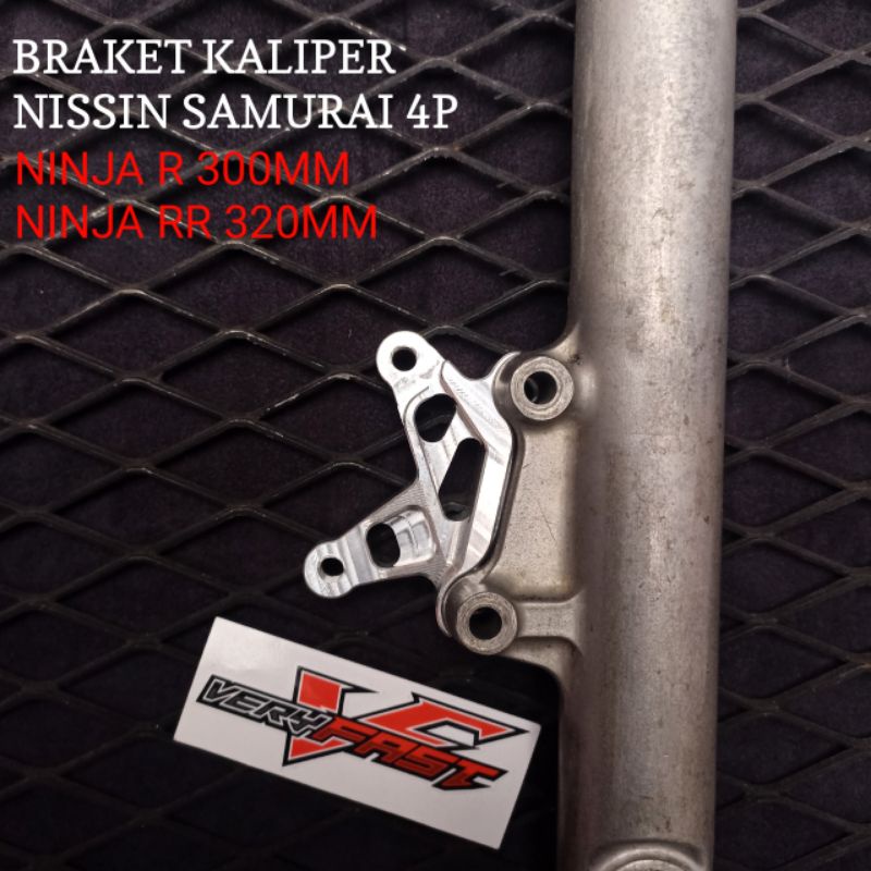 BRAKET KALIPER NISSIN SAMURAI 4P NINJA R 300MM NINJA RR 320MM