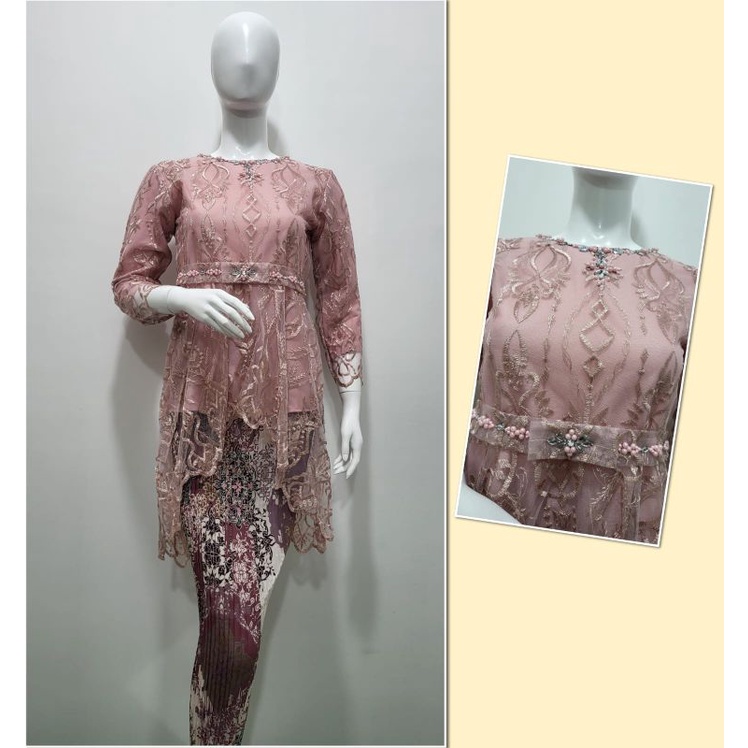 Permata Olshop / Kebaya Aurora Pita Payet Modern / Kebaya Wisuda Berpayet / Kebaya Lamaran / Kebaya Kondangan / Kebaya Remaja / Kebaya Pesta