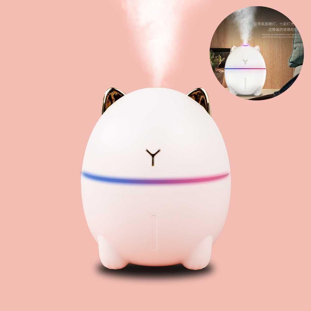 Taffware Dudu Cat Air Humidifier Ultrasonic Night Light 200ml - DDM-1