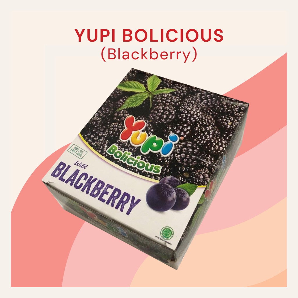 [DELISH SNACKS] Yupi Bolicious Per Karton / Mandarin Lychee Blackberry Strawberry / Permen Yupi Murah Grosiran