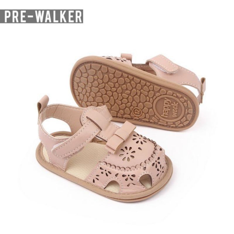 Sepatu Sendal Bayi Perempuan - Prewalker Baby Sol Karet Anti Slip S1280