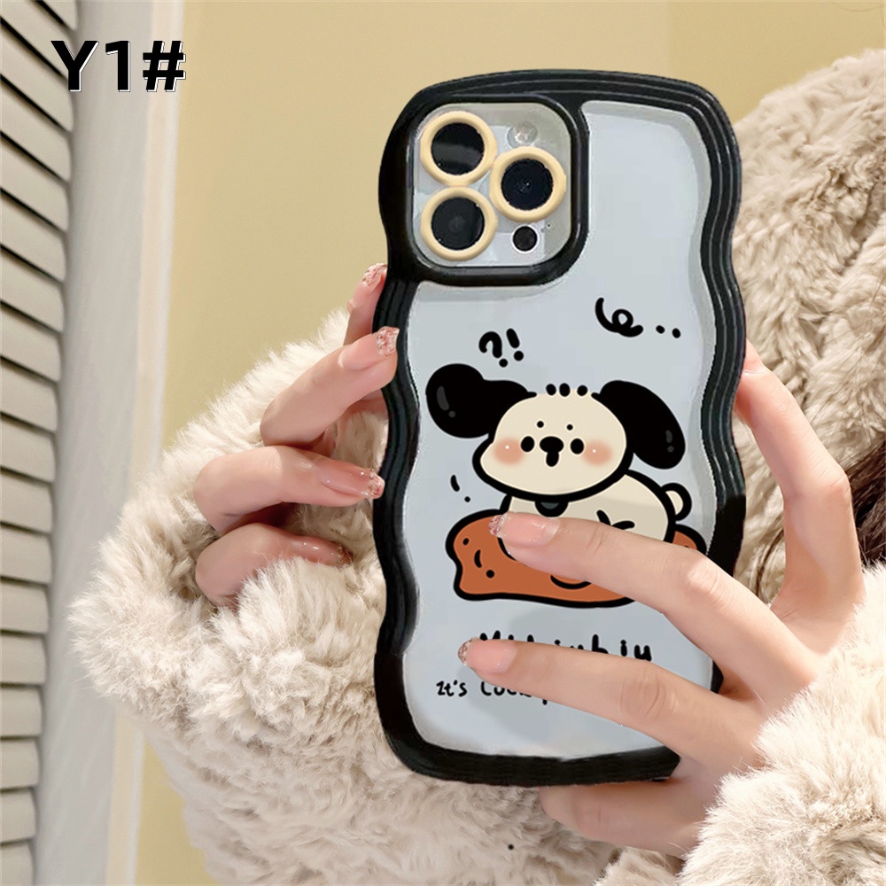 Case Kartun Anjing Lucu Samsung A04E A04S A04 A13 A03 A03S A50 A50S A30S A23 A22 A21S A12 A02S A11 A51 A10 A30 A52 A52S A20S A10S M12 A71 A53 A32 Wave Edge TPU Phone Case Cover