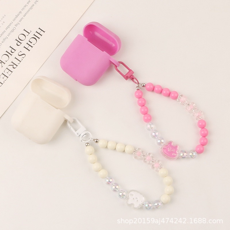 Bunny Flower Cantolan Gantungan HP Universal Airpods Phone Key Chain Lanyard Lucu