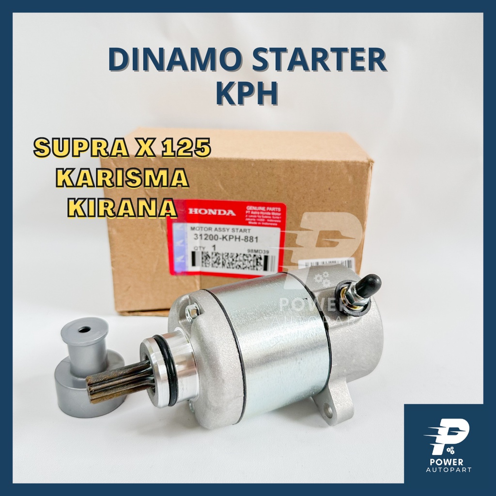 DINAMO STATER HONDA SUPRA 125, KARISMA, KIRANA  KUALITAS ASLI ORIGINAL HONDA - KPH