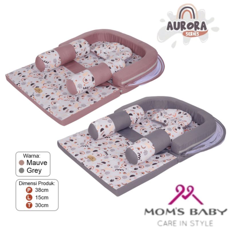 Moms Baby Kasur Bayi Sofa + Kelambu Aurora Series