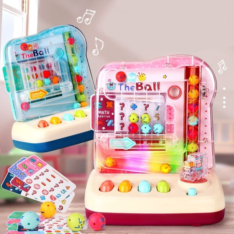 Mainan Edukasi Anak Roll The Pin Ball Machine Games Monstessor