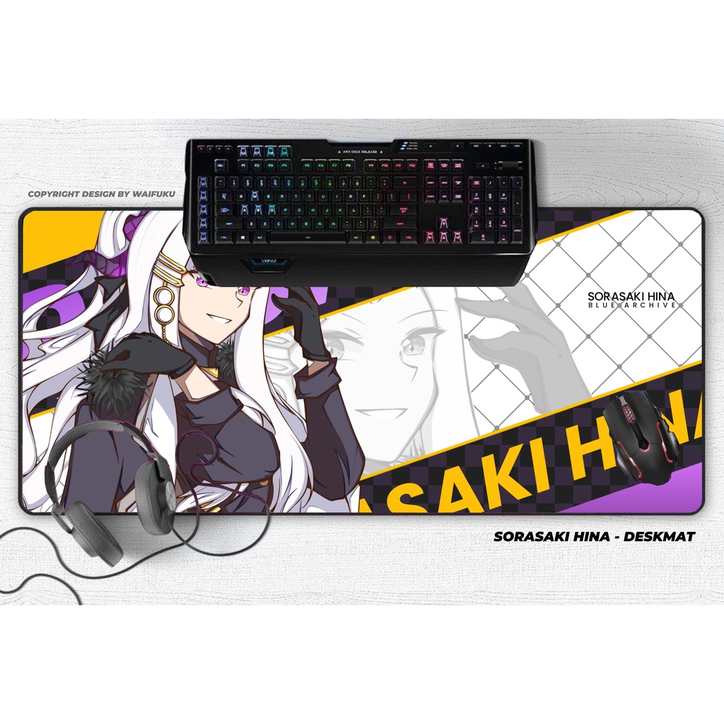 Deskmat / Mousepad Game Blue Archive - Sorasaki Hina