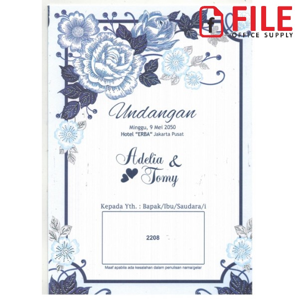 Blangko Undangan Pernikahan Kosong Murah - ERBA 2208