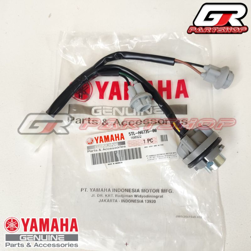 SOKET LAMPU STOP MIO SPORTY SMILE ORI YGP ORIGINAL YAMAHA KABEL SOCKET CORD STOPLAMP