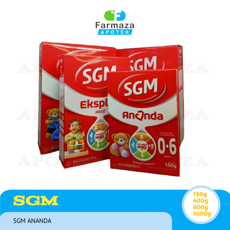SUSU SGM ANANDA 0-6 BULAN 6-12 BULAN