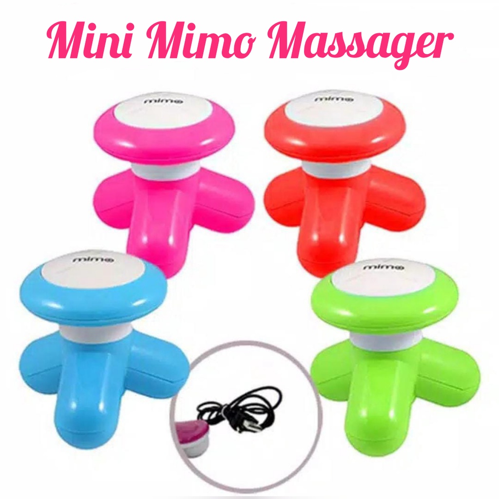 CLAUREIN Mimo Mini Massager Alat Pijat USB Portable Elektrik Getar Multifungsi Kaki Leher Punggung Bahu Kepala