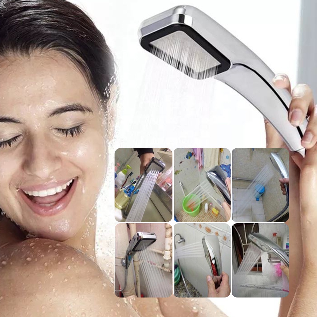 Kepala Shower Kamar Mandi 300 Lubang Pancuran Air Tekanan Tinggi Head Sower Keramas Cuci Rambut Di Salon Kencang Hemat Air | GROSIRXPRESS