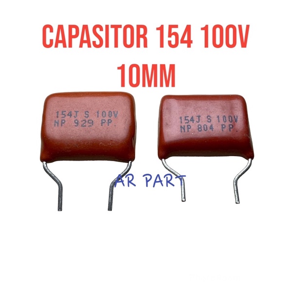 kapasitor 154 100v 10mm