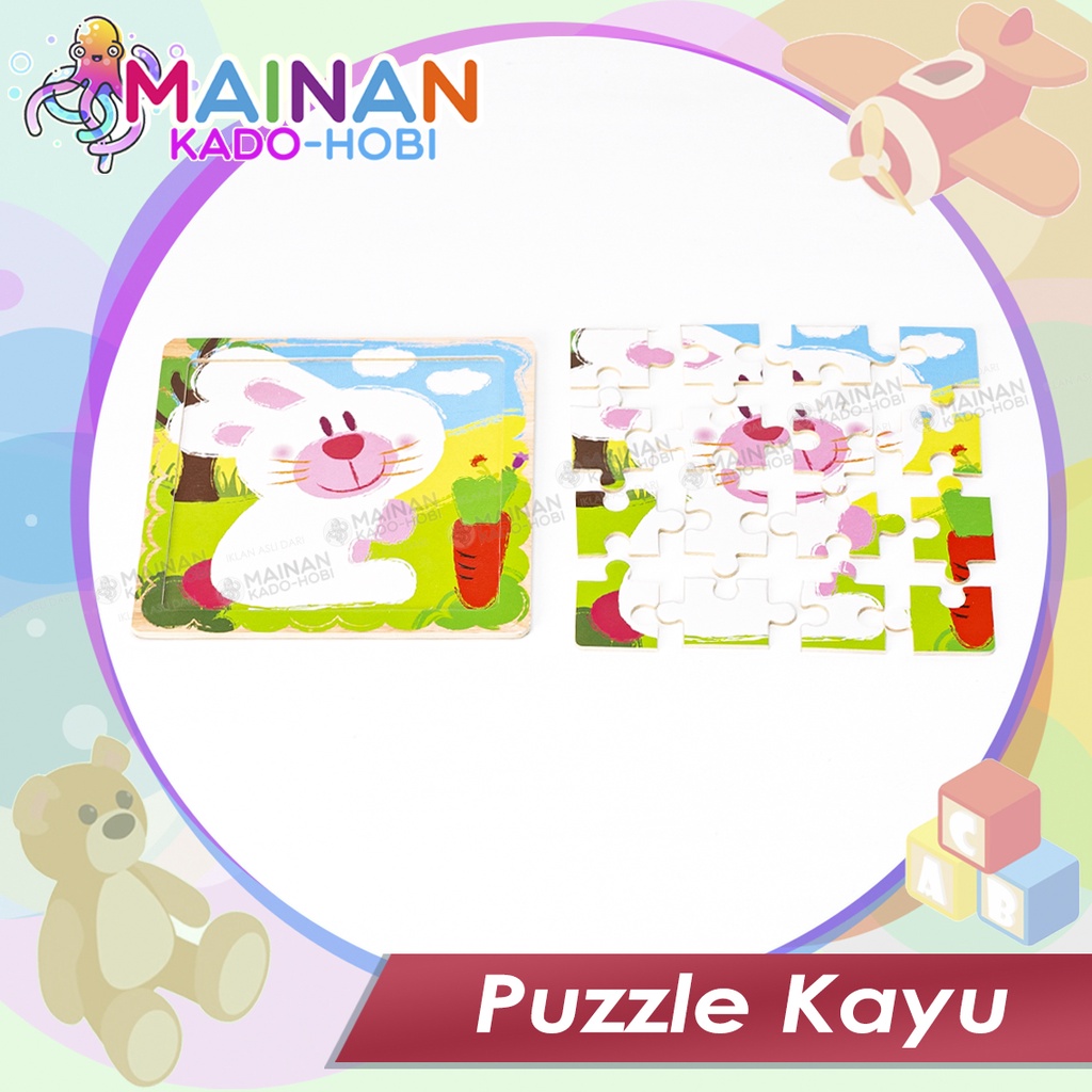MAINAN ANAK LAKI PEREMPUAN MONTESSORI TOYS WOODEN PUZZLE