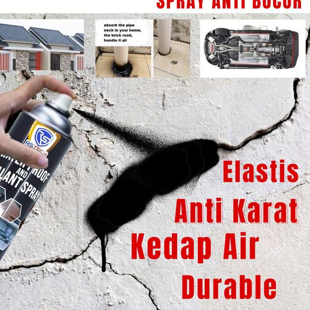 Waterproof Spray Anti Bocor Penambal Cat Karat Plingkut Kolong Mobil