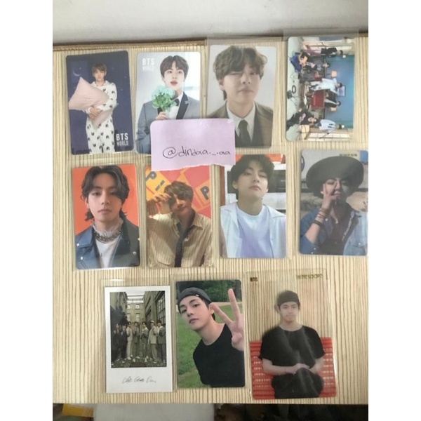 photocard jimin butter cream taehyung hybe insight taehyung dalmajung