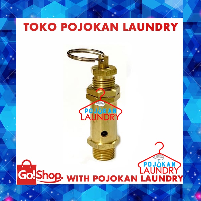 Safety Valve 3/8 Inch Kuningan/Safety Valve 3/8 Inch/Kran Otomatis untuk Tabung Boier/Safety Tabung 