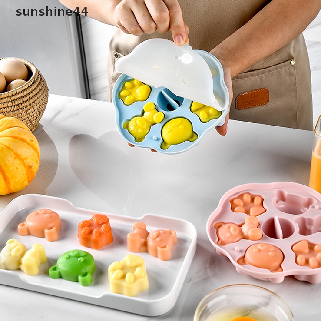 Sunshine Cetakan Silikon Kartun Beruang DIY Alat Decorag Kue Untuk Kotak Makan Bayi.