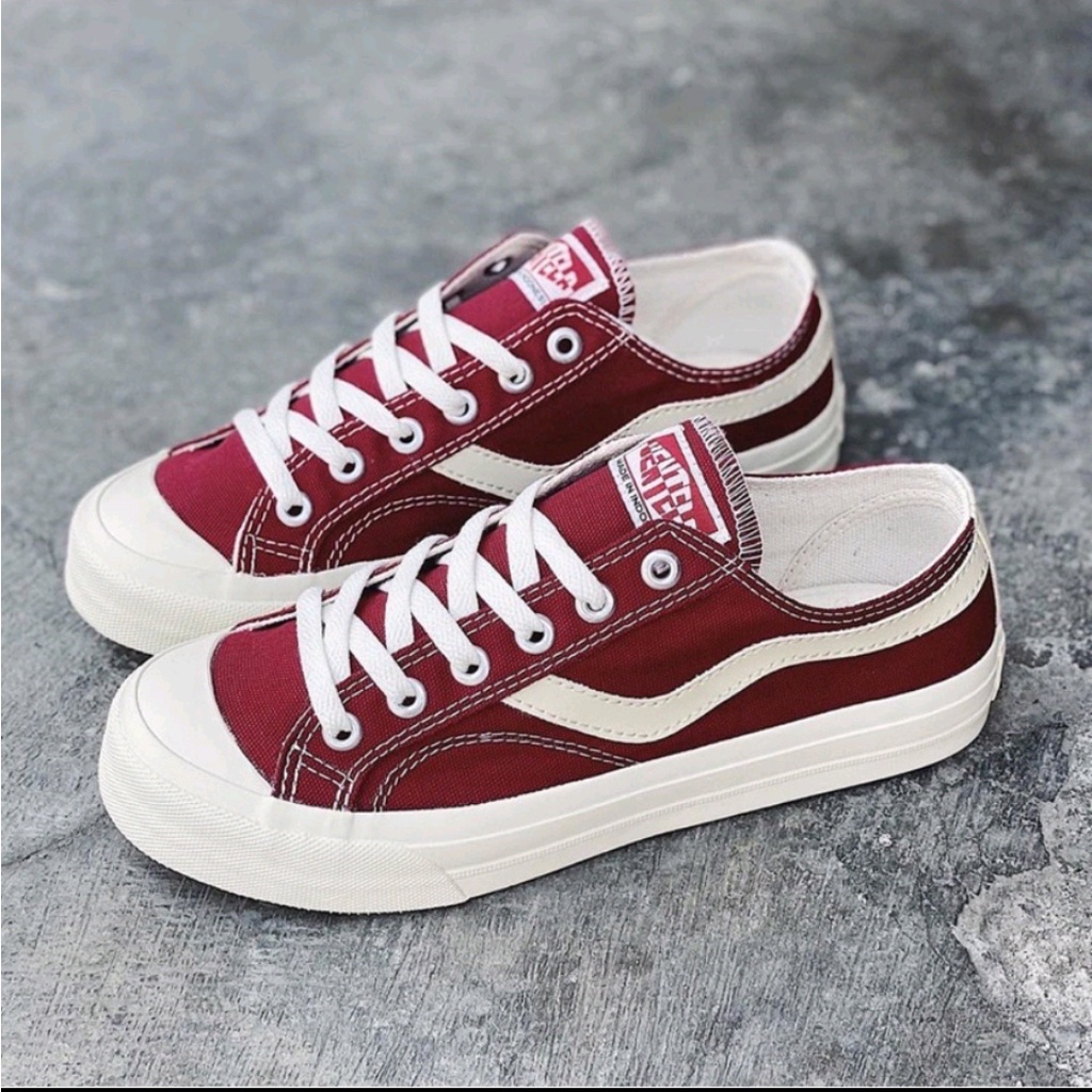 Ventela Public Low Maroon - Sepatu Ventela Original 100% - Sepatu Pria dan Wanita