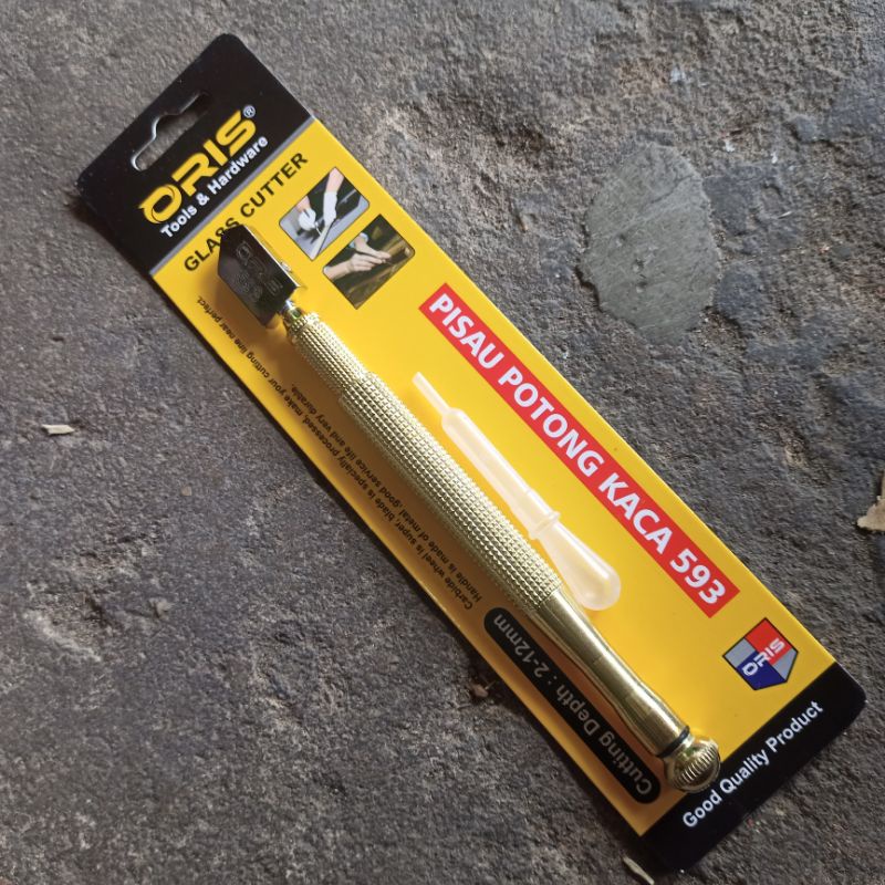 Pisau Potong Kaca ORIS 593 | Pemotong Kaca Tebal 2mm ~ 12mm