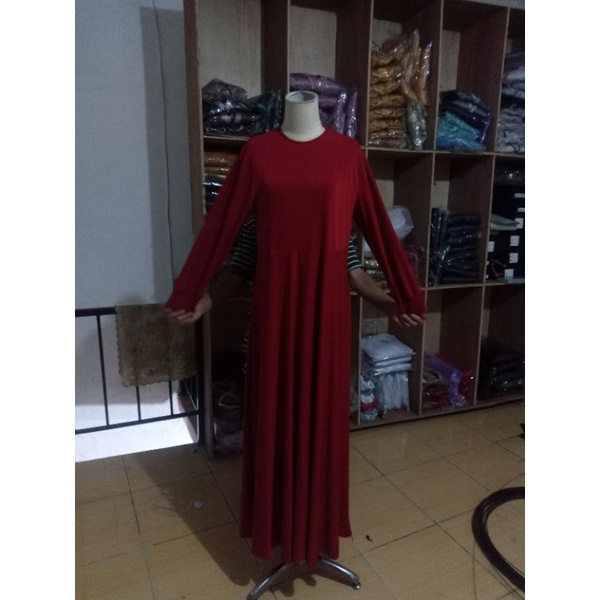 Gamis azra gamis murah gamis muslim akilacolletion Manset Gamis Jumbo Dress Muslim Big Size Inner Jersey Premium