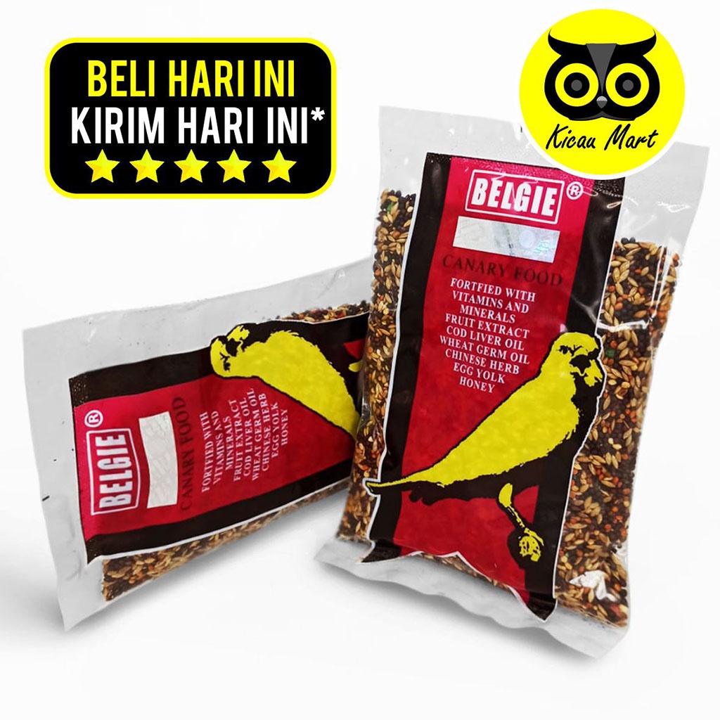 Pakan Makanan Kenari Super BELGIE XO Pakan Kenari Gacor Harian Lomba Burung Kenari Finch BlackThroat Belgie Canary