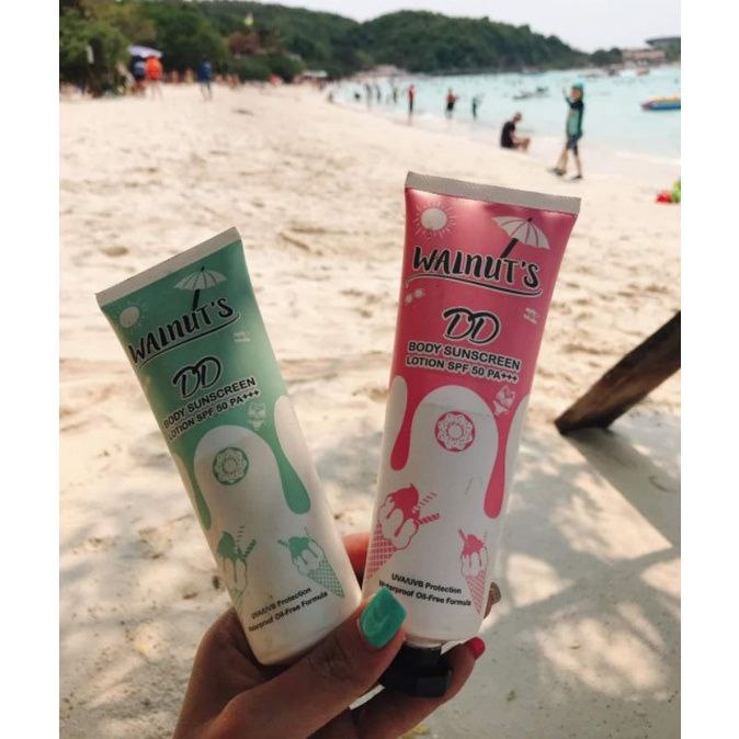 Walnut's DD Body Sunscreen SPF 50 PA+++ 150ml 100% ORIGINAL THAILAND