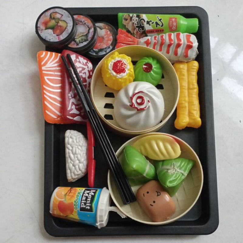 Mainan Anak Murah Masak masakan Dimsum Set Nampan PlayFood  SS1592