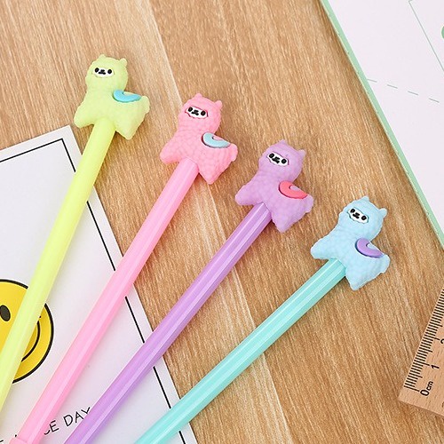 4pcs Pena Pen Pulpen Gel Set Tinta Cair Alpaca GM-ST0169