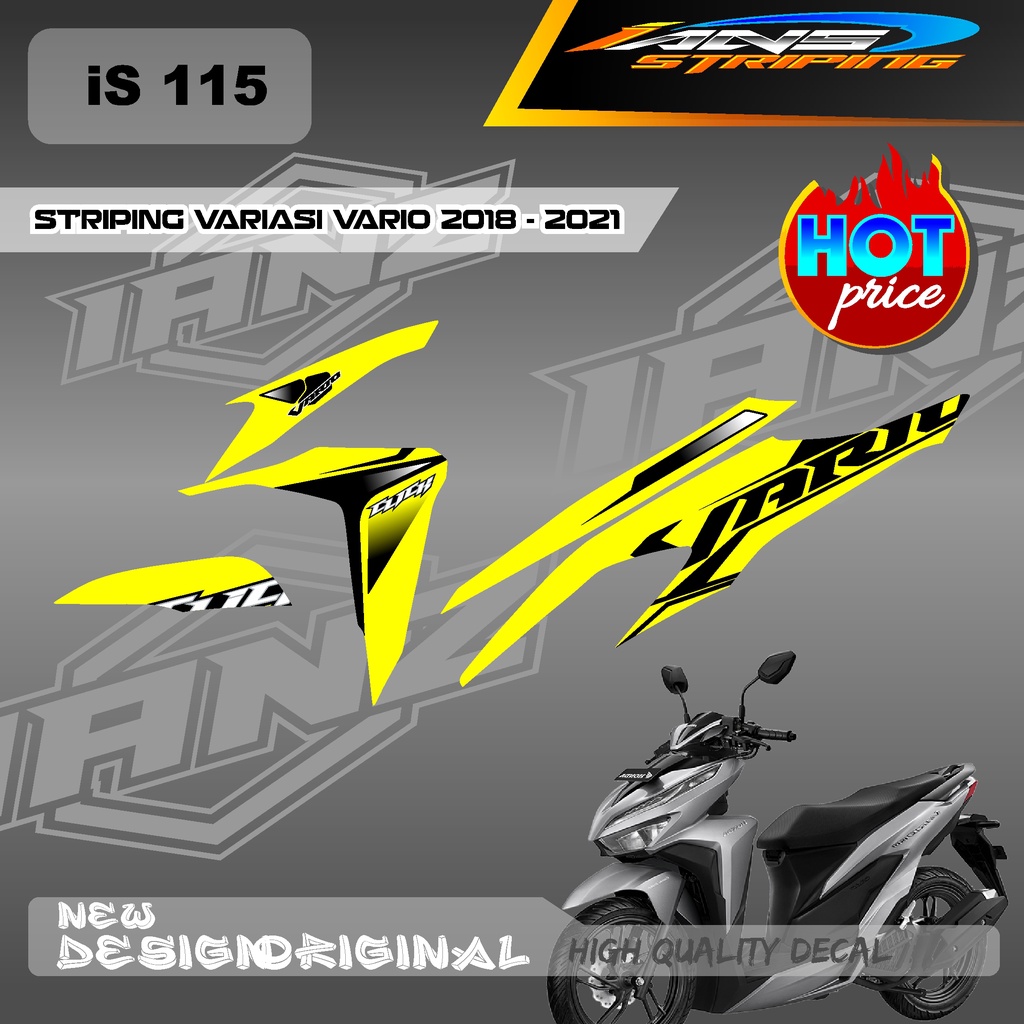 NEW DECAL STRIPING VARIO Led Vario 150 MOTIF RAOADRACE HOLOGRAM / NON HOLOGRAM IS115