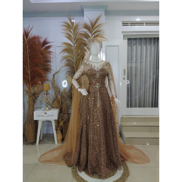 Syar'i Dress Wedding cantik murah