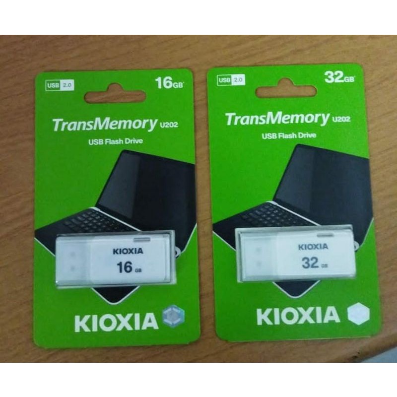 Flashdisk Kioxia USB2.0 16GB 32GB Original Pengganti Toshiba Plesdis Flasdisk Flesdisk Flash Disk