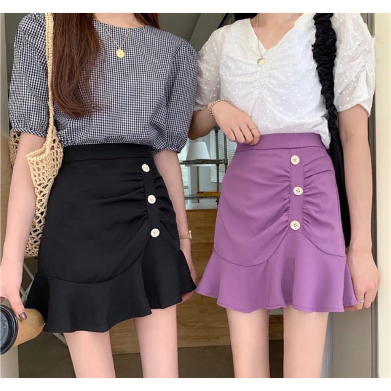 Olivia Button Mini Skirt (24)