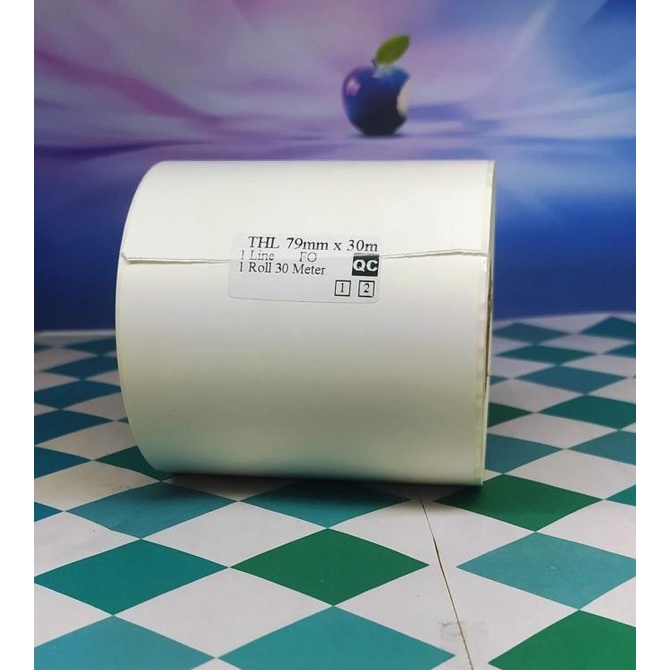 

LABEL RESI STICKER THERMAL 80mm X 30 METER CASHIER PRINTER KASIR DISKON