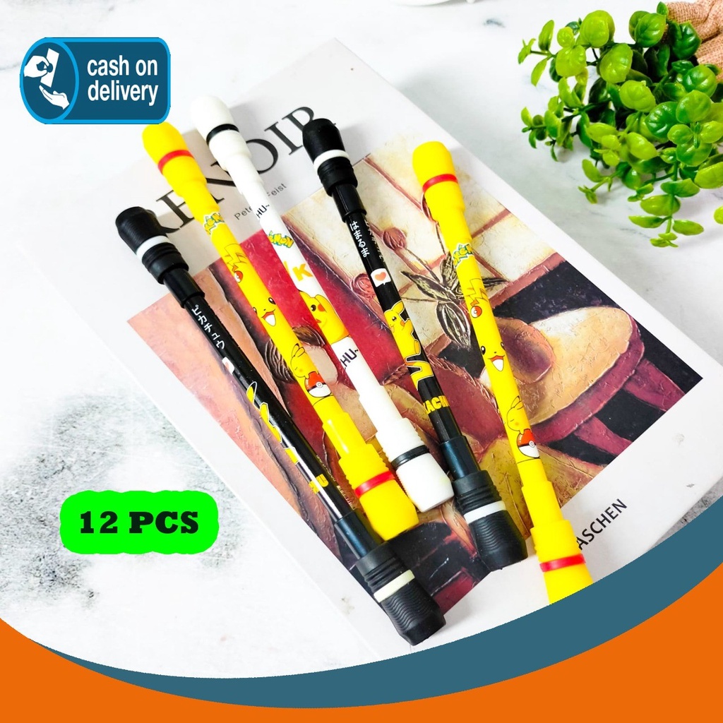 

SELUSIN PULPEN MAINAN PUTAR MAGNET POKEMON PIKACHU ISI 12 PCS SPINNING ALAT TULIS BOLPOIN UNIK IMUT MURAH PEN GEL KARAKTER LUCU MURAH PENA