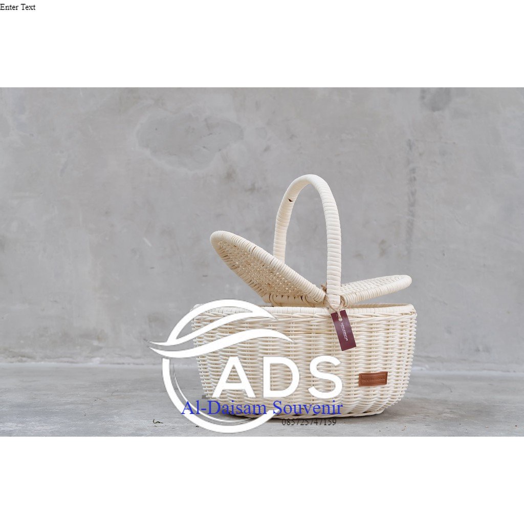 Rotan Oval Anting Besar Rotan Jepara