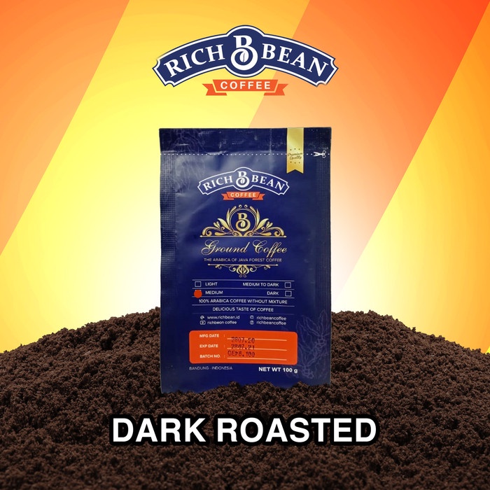 

Terlaris ✨ - Kopi Bubuk Richbean 100 % Arabica Kemasan 100 Gram - Dark 2.1.23