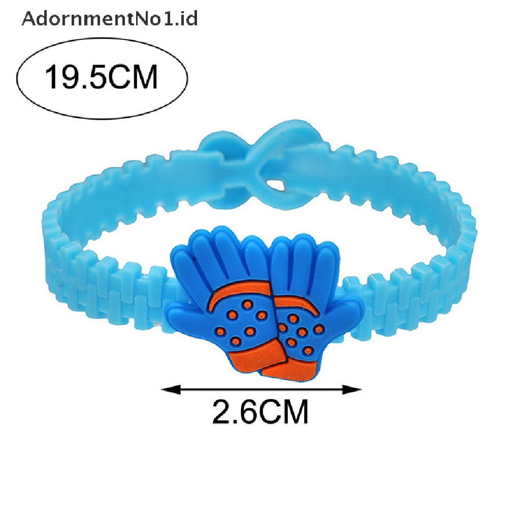 [AdornmentNo1] 5pcs Gelang Dekorasi Sepak Bola Piala Dunia Baju Sepak Bola Gelang Anak Piala Kartun PVC Perhiasan Cinta Anak Adjustable Gelang Untuk Anak Sepak Bola Th