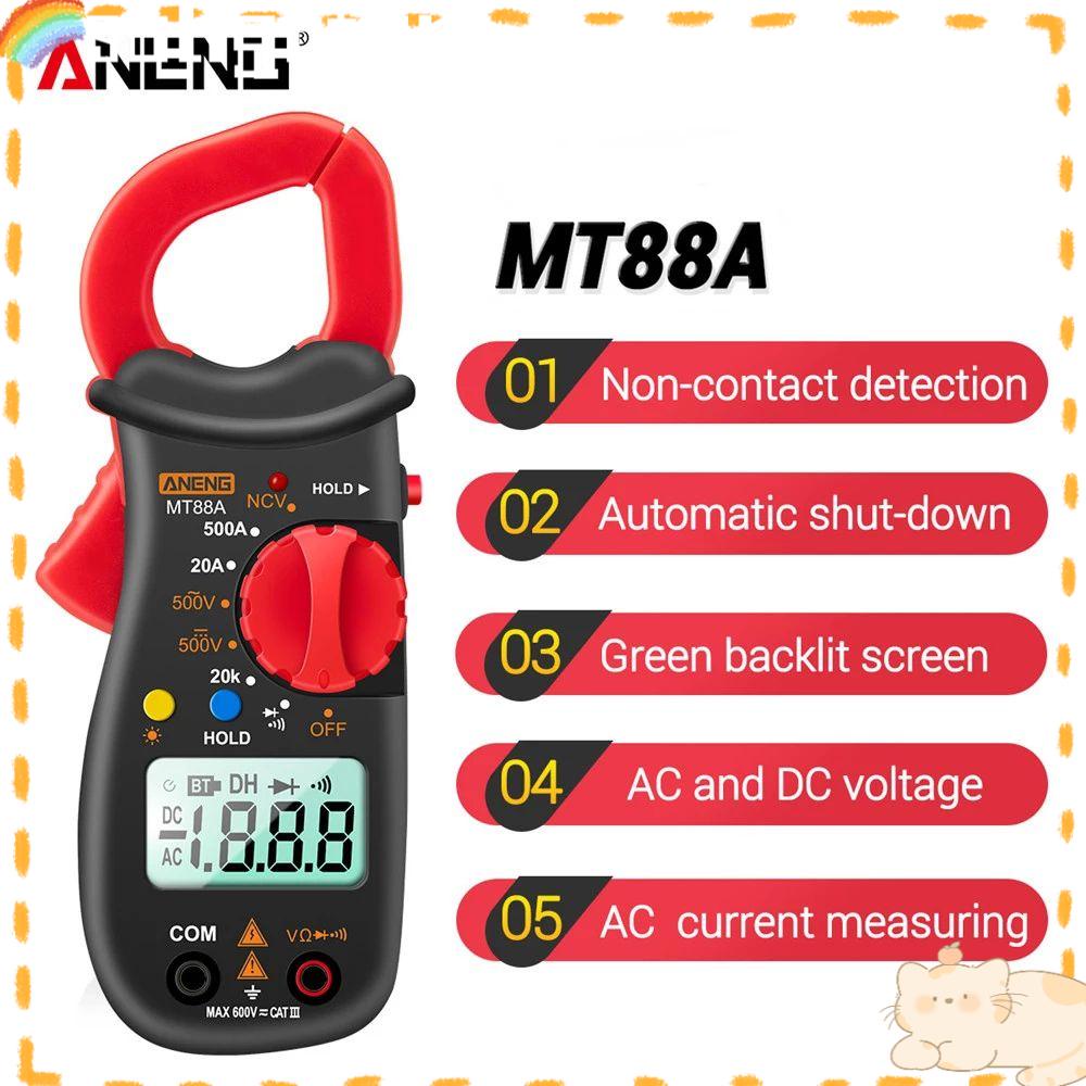 Solighter Digital Clamp Meter ANENG MT88A True RMS DC/AC Voltage Tester Alat Ukur Arus Listrik