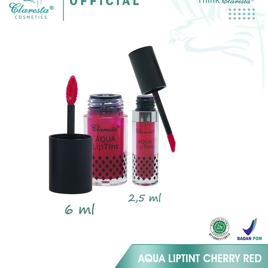 Jual Claresta Lip Tint Cherry Red 2,5 ml Shopee Indonesia