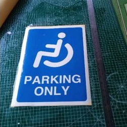 STIKER RAMBU Disabilitas Bahan REFLEKTIF