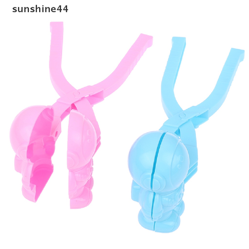 Sunshine 1pcs Pembuat Bola Salju Klip Plastik Anak-Anak Outdoor Pasir Snow Ball Cetakan Mainan Melawan.