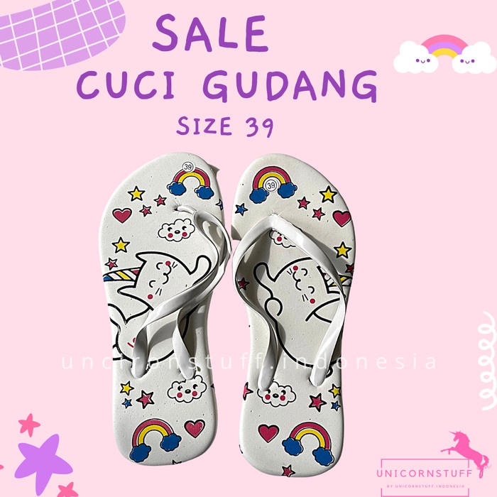 SALE SANDAL UNICORN ANAK DEWASA CUCI GUDANG