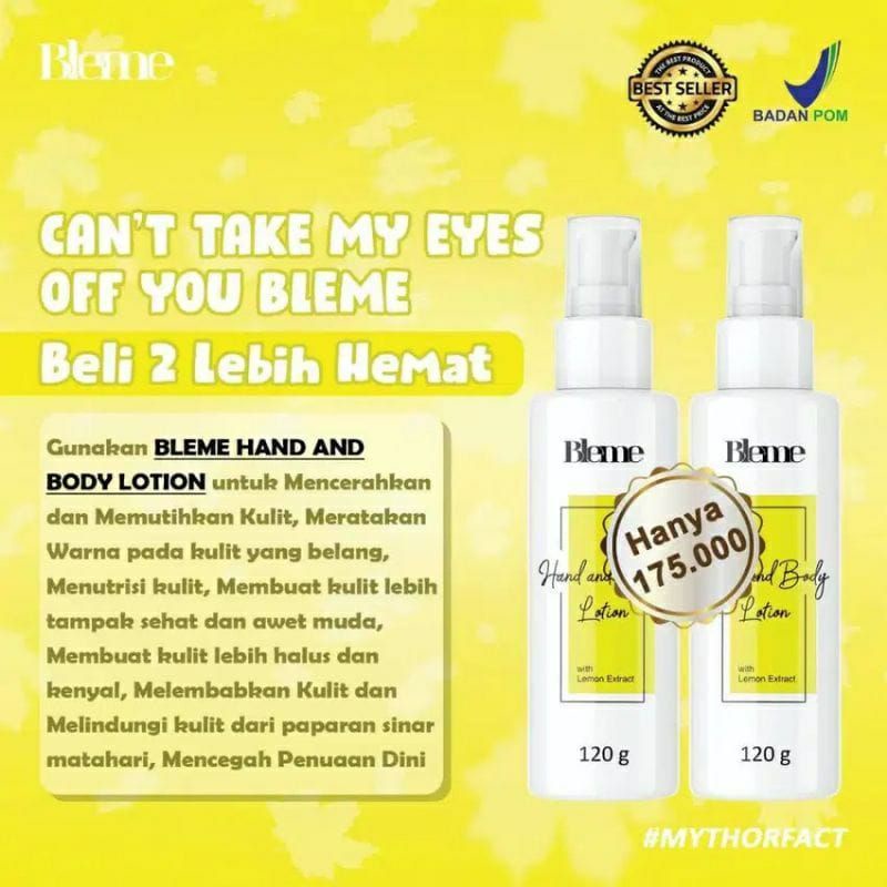 BLEME OFFICIAL BODY LOTION & SERUM ORIGINAL ASLI BPOM| REVIEW ASLI BODY LOTION BLEME POM 100%bleme