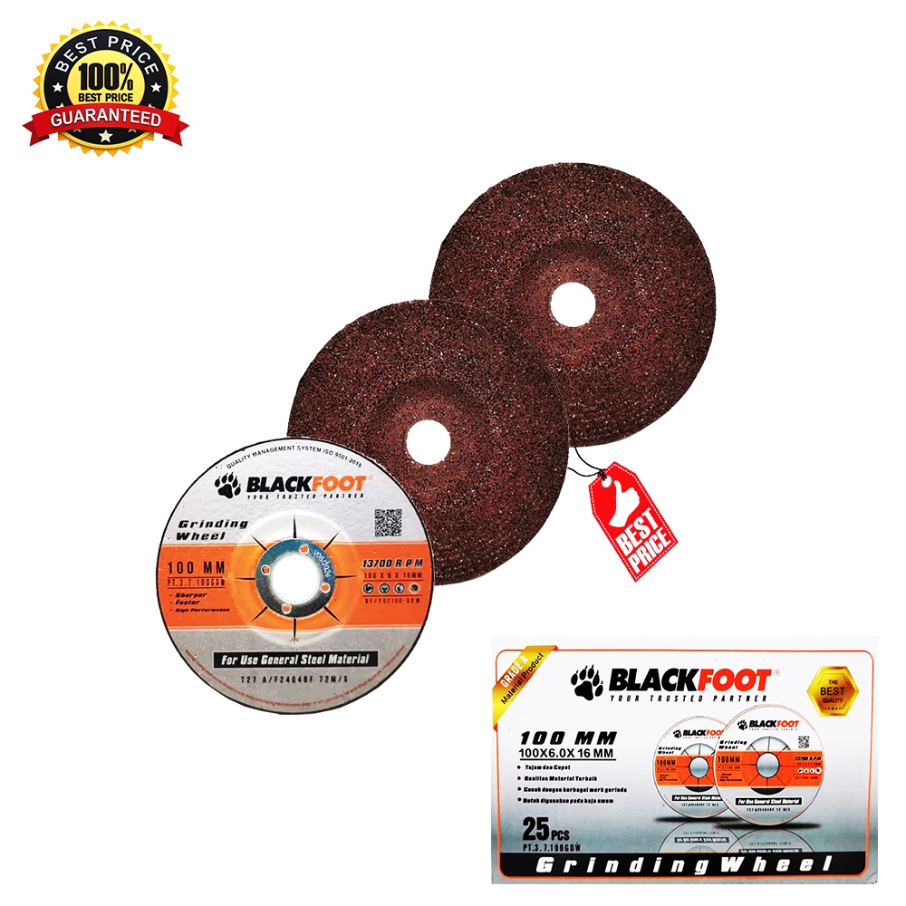 Batu Gurinda Poles Blackfoot 4X6X100MM Blackfoot