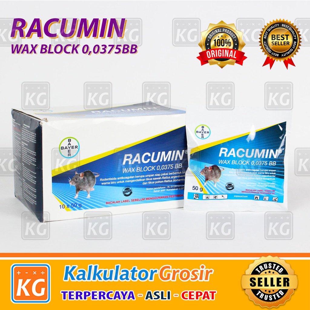 Obat Racun Tikus Dari Bayer Racumin Wax Block 50gr Original Tikus Tanah TIkus Loteng TIkus Got